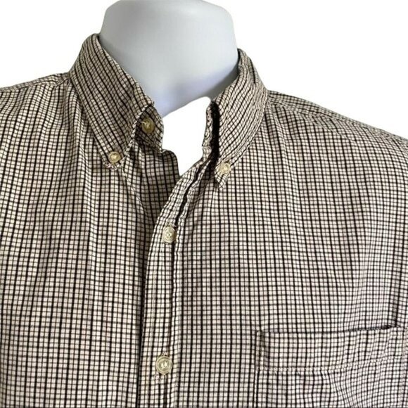 Bogari Short Sleeve Button Down Cotton  Shirt Large - Picture 2 of 6